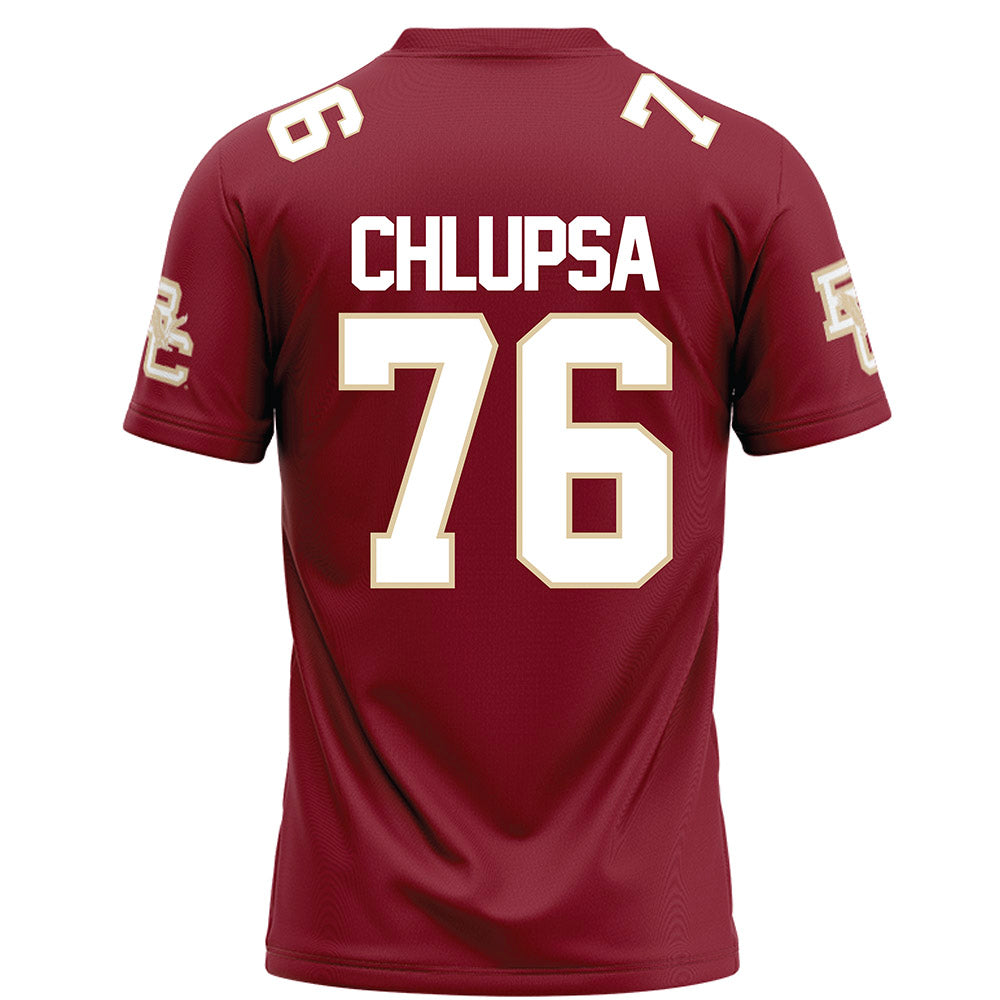 Boston College - NCAA Football : Tanner Chlupsa - Maroon Football Jersey-1