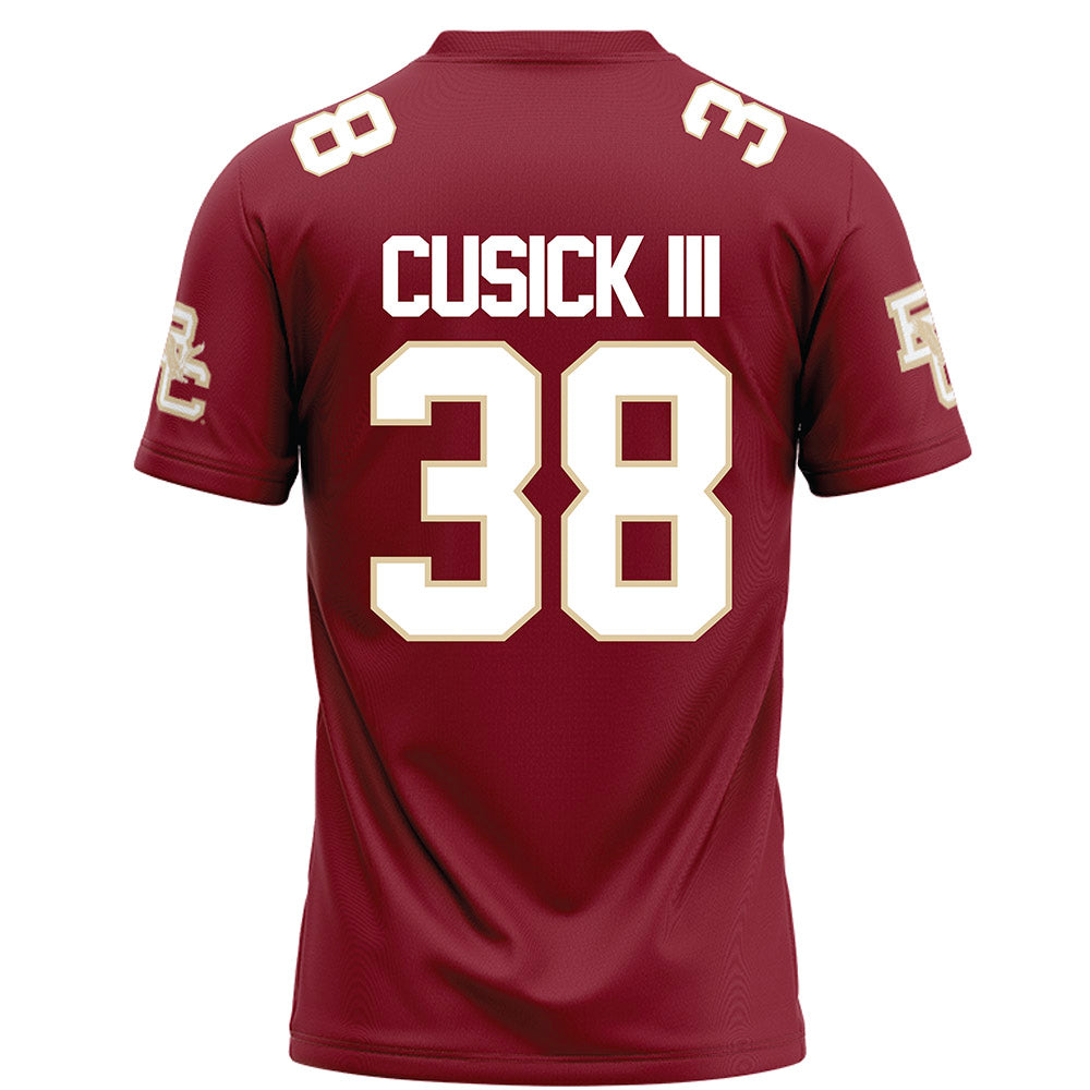 Boston College - NCAA Football : Tommy Cusick III - Maroon Football Jersey-1