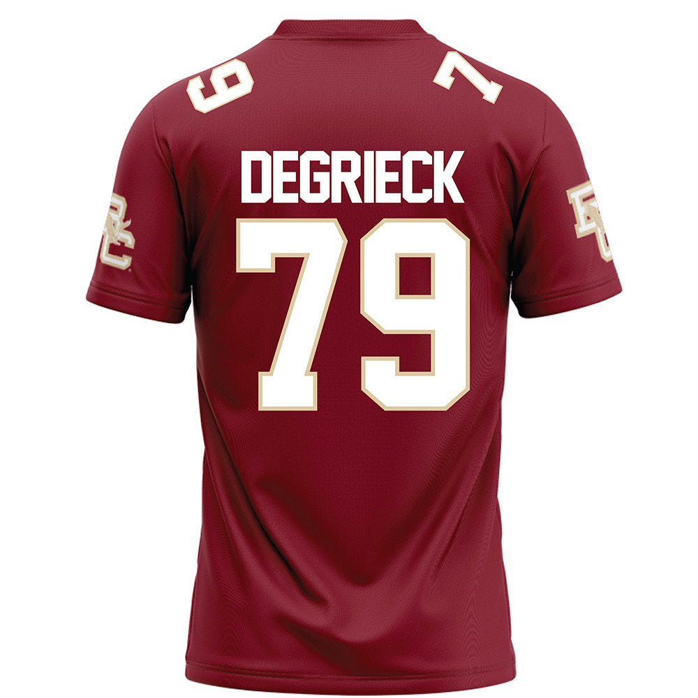 Boston College - NCAA Football : Alex Degrieck - Maroon Football Jersey-1