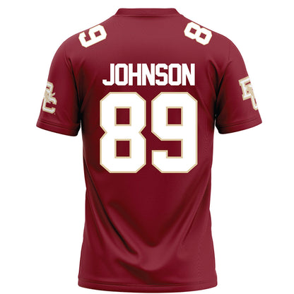 Boston College - NCAA Football : DJ Johnson - Maroon Football Jersey-1