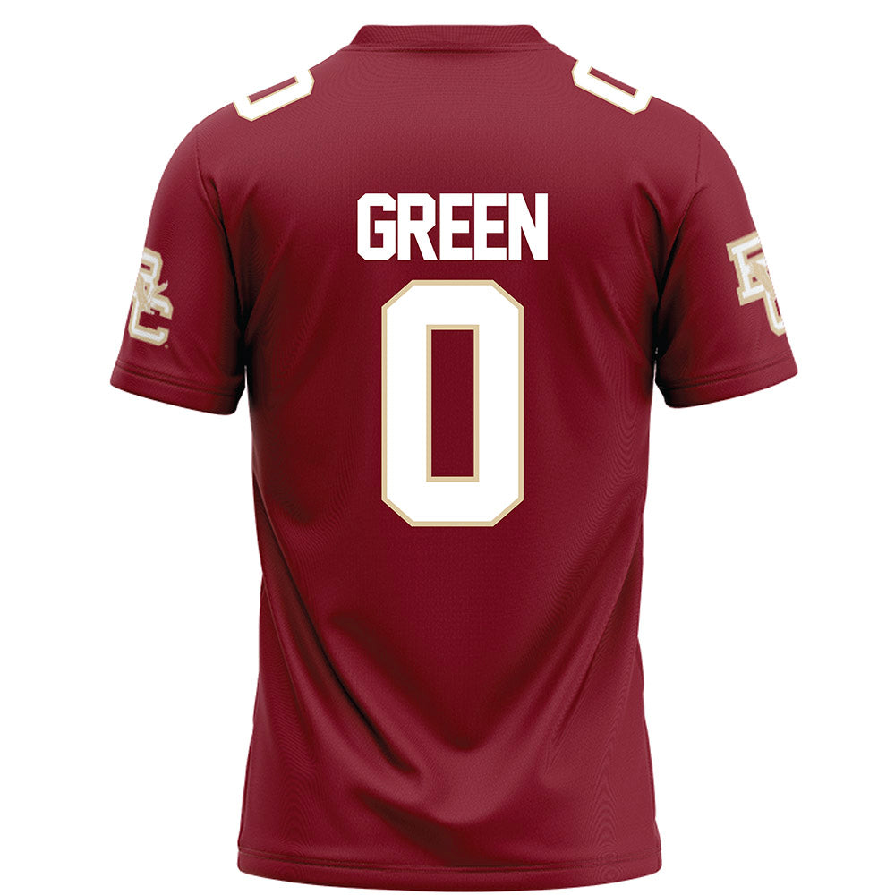 Boston College - NCAA Football : TJ Green - Maroon Football Jersey-1