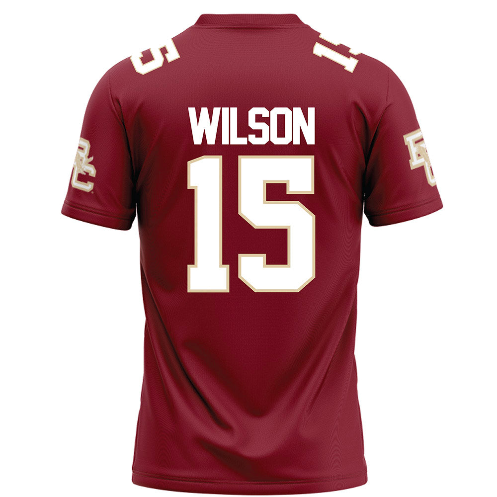 Boston College - NCAA Football : Grayson Wilson - Maroon Football Jersey-1