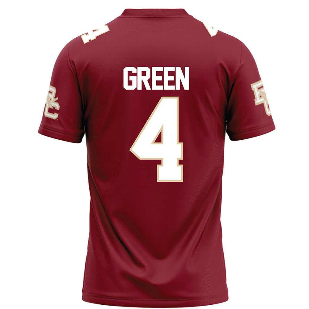Boston College - NCAA Football : Javarius Green - Maroon Football Jersey-1