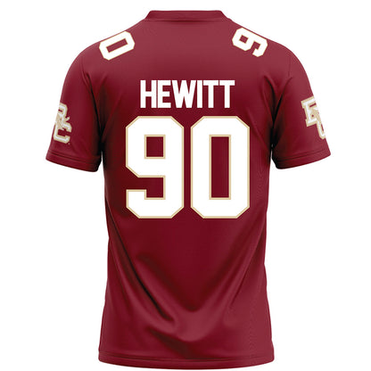 Boston College - NCAA Football : Jon Hewitt - Maroon Football Jersey-1