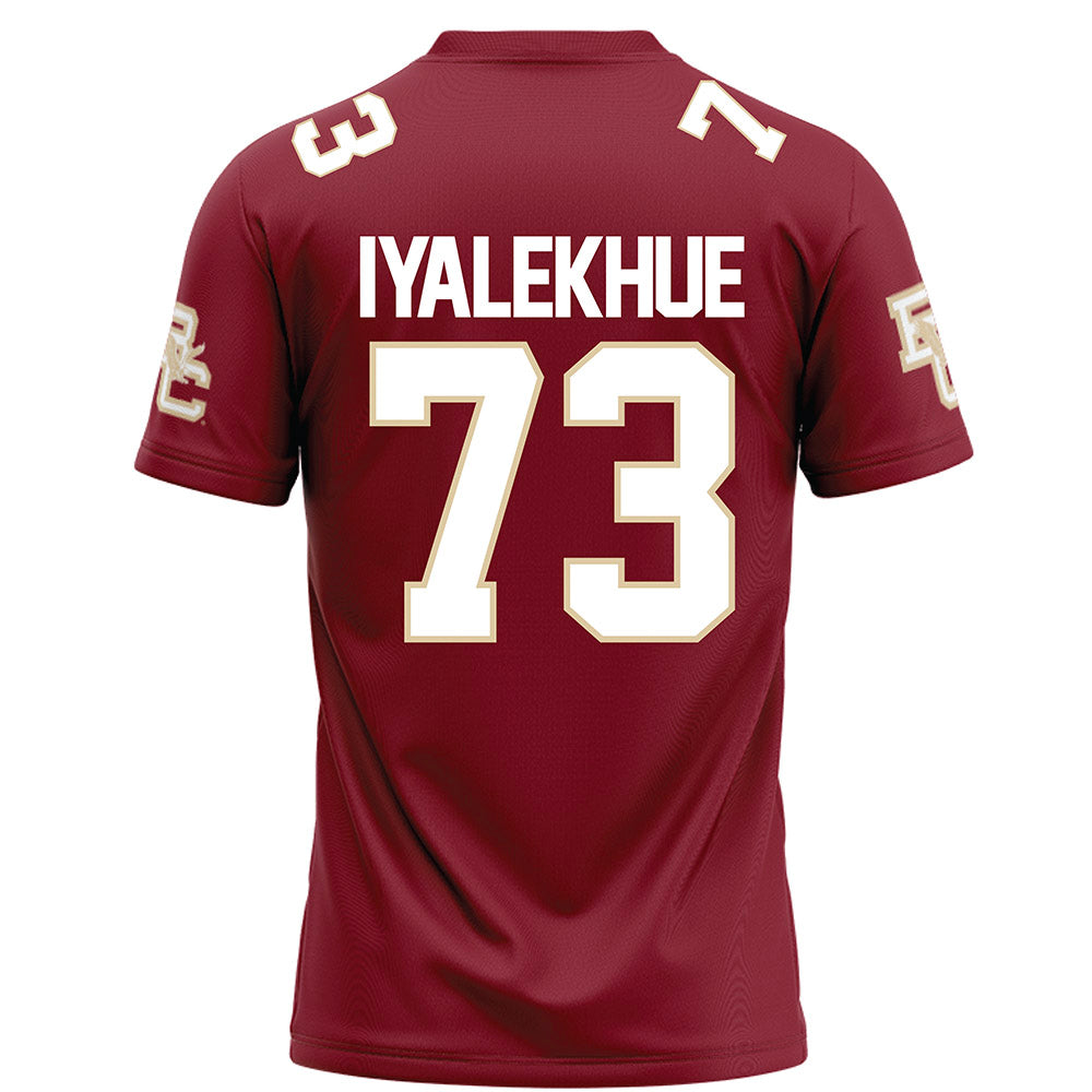 Boston College - NCAA Football : Lawrence Iyalekhue - Maroon Football Jersey-1