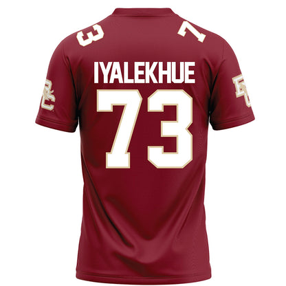 Boston College - NCAA Football : Lawrence Iyalekhue - Maroon Football Jersey-1