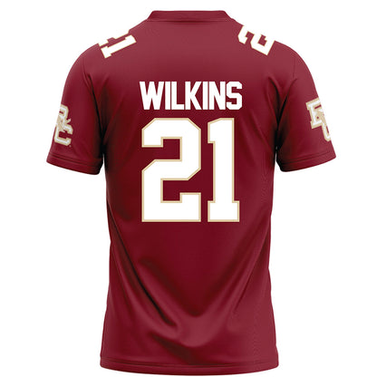 Boston College - NCAA Football : VJ Wilkins - Maroon Football Jersey-1