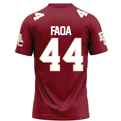 Boston College - NCAA Football : Palaie Faoa - Maroon Football Jersey-1