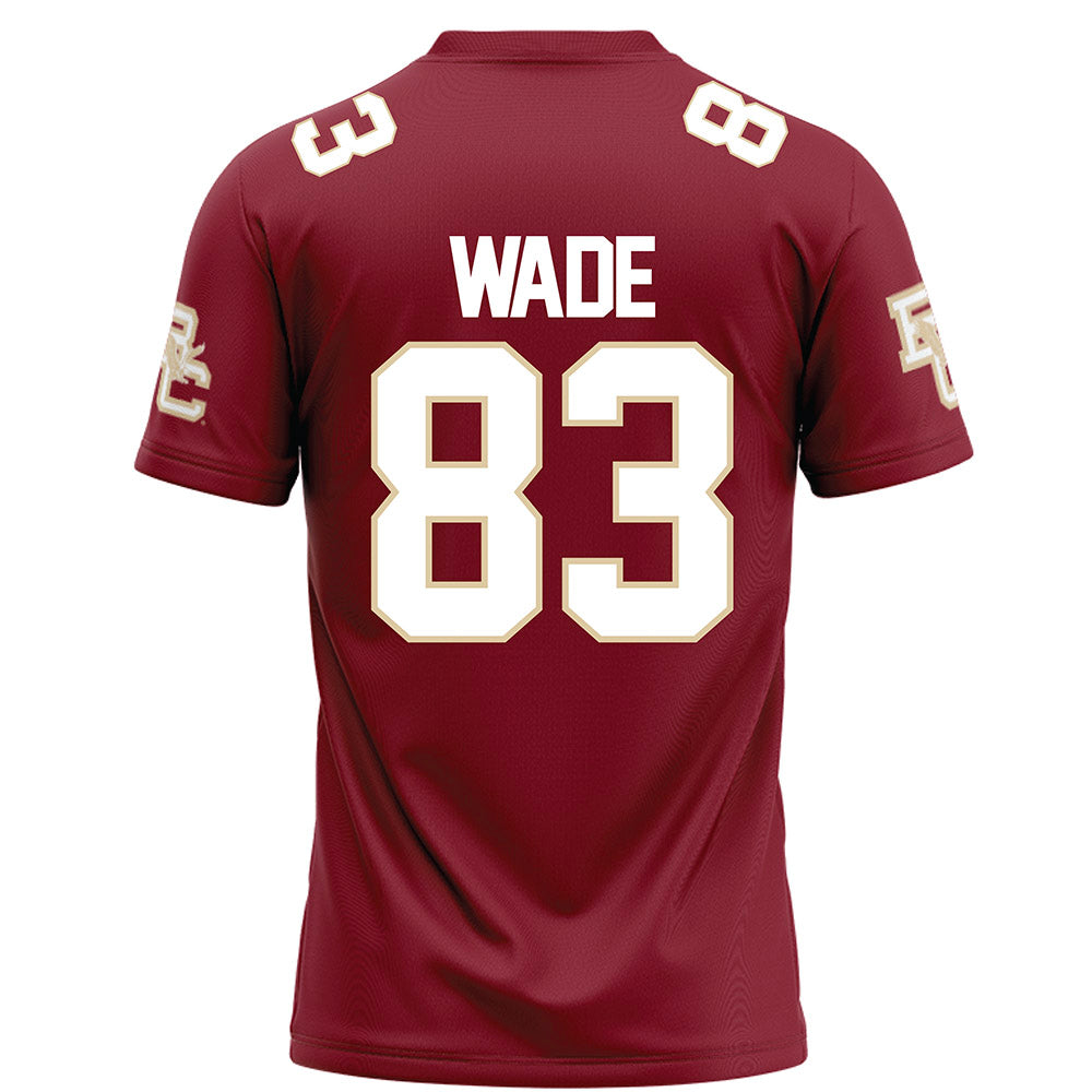 Boston College - NCAA Football : Jackson Wade - Maroon Football Jersey-1