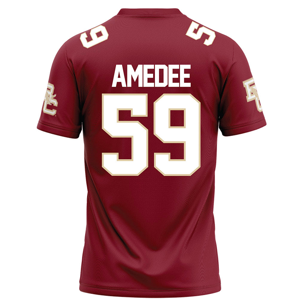 Boston College - NCAA Football : Micah Amedee - Maroon Football Jersey-1