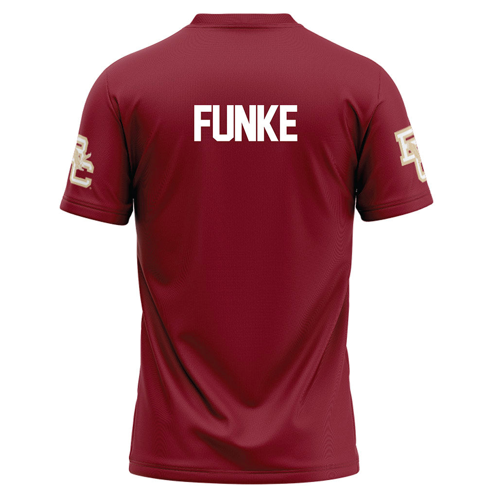 Boston College - NCAA Football : Dominic Funke - Maroon Football Jersey-1