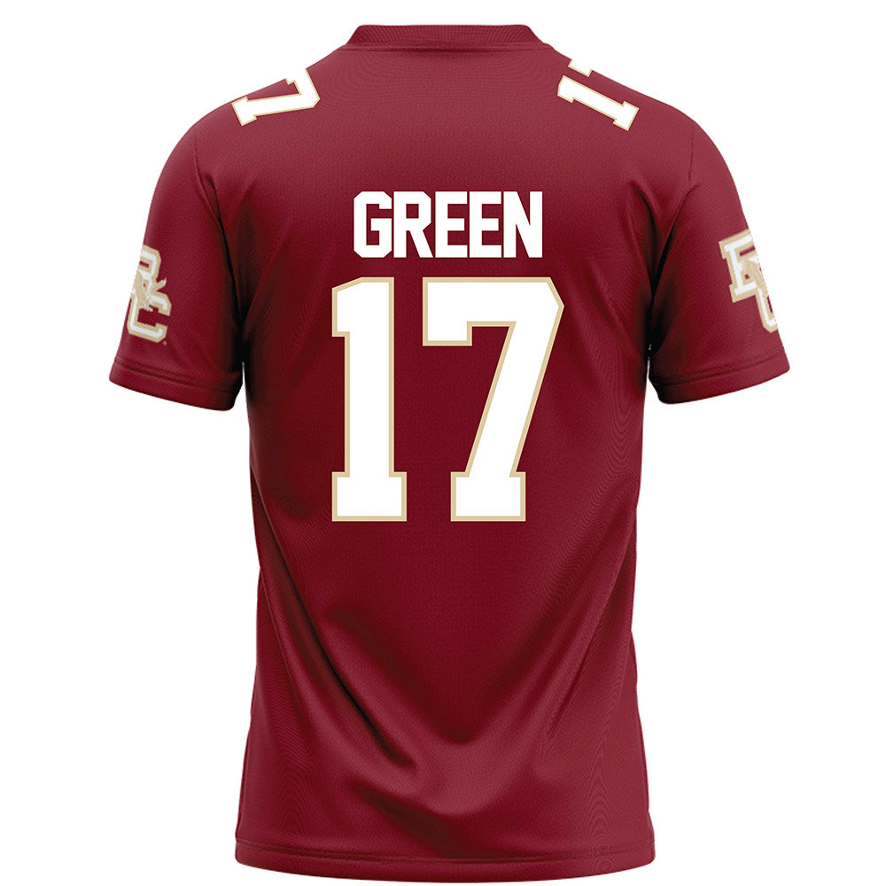 Boston College - NCAA Football : Dajon Green - Maroon Football Jersey-1