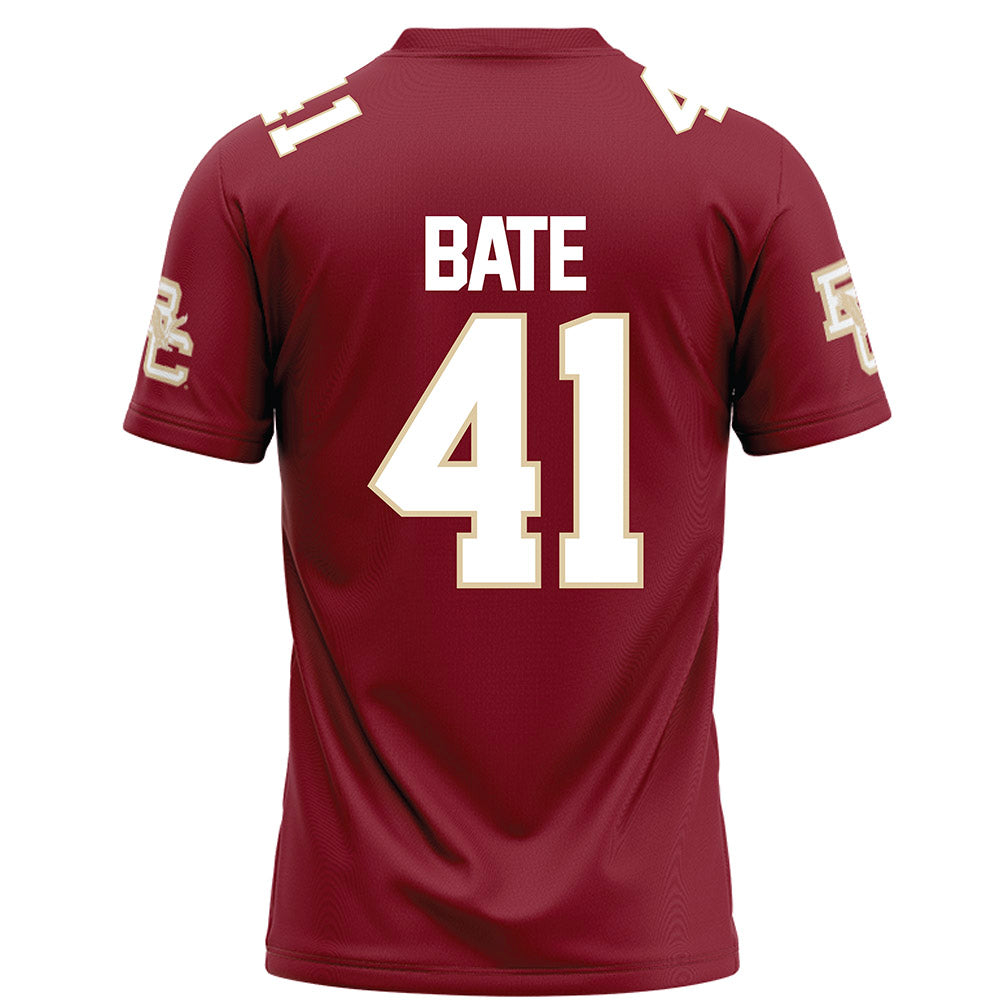 Boston College - NCAA Football : Favor Bate - Maroon Football Jersey-1