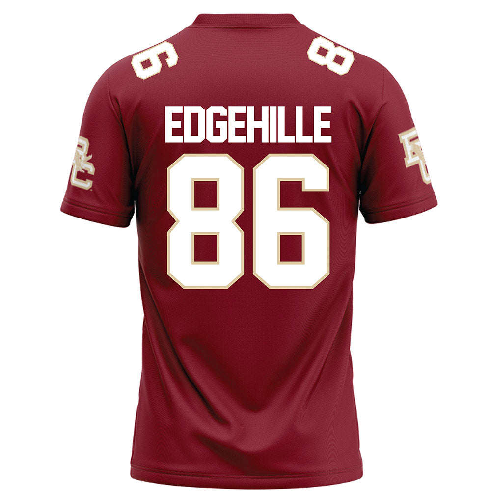 Boston College - NCAA Football : Danny Edgehille - Maroon Football Jersey-1