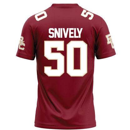 Boston College - NCAA Football : Owen Snively - Maroon Football Jersey-1