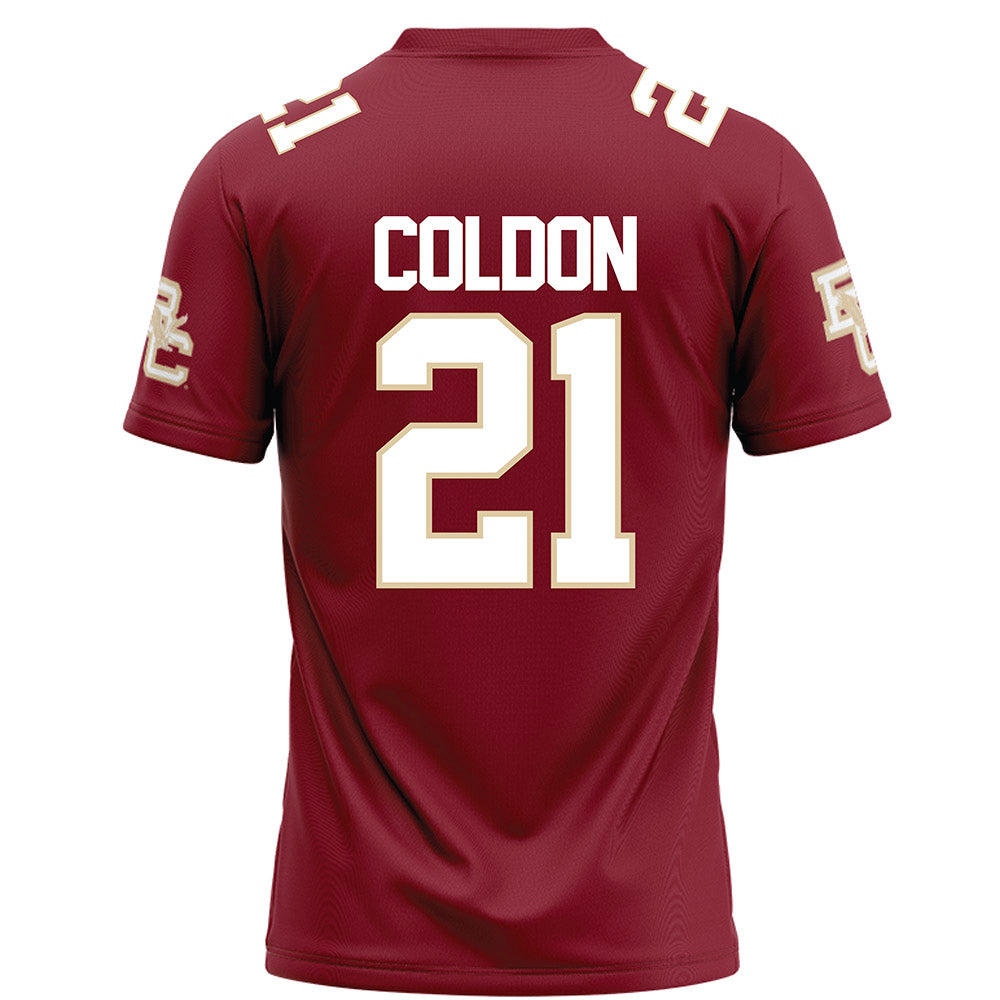 Boston College - NCAA Football : Charleston Coldon - Maroon Football Jersey-1