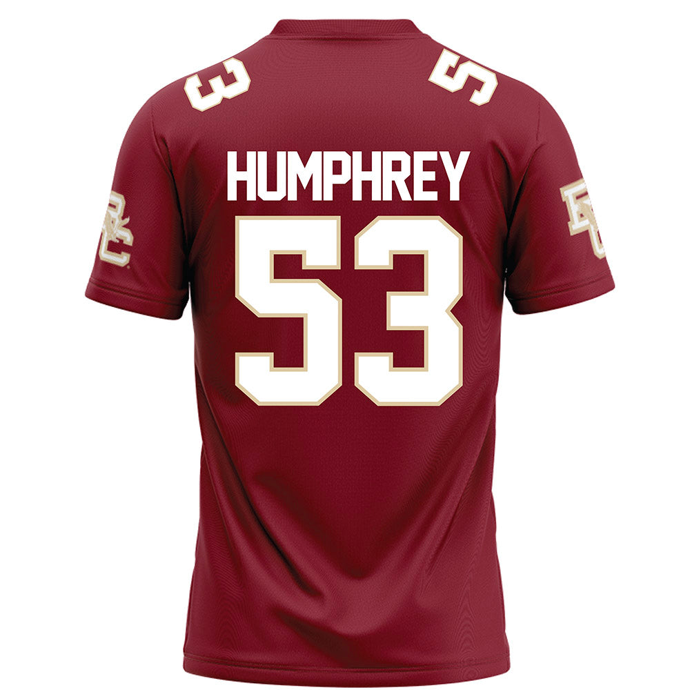 Boston College - NCAA Football : Tre Humphrey - Maroon Football Jersey-1