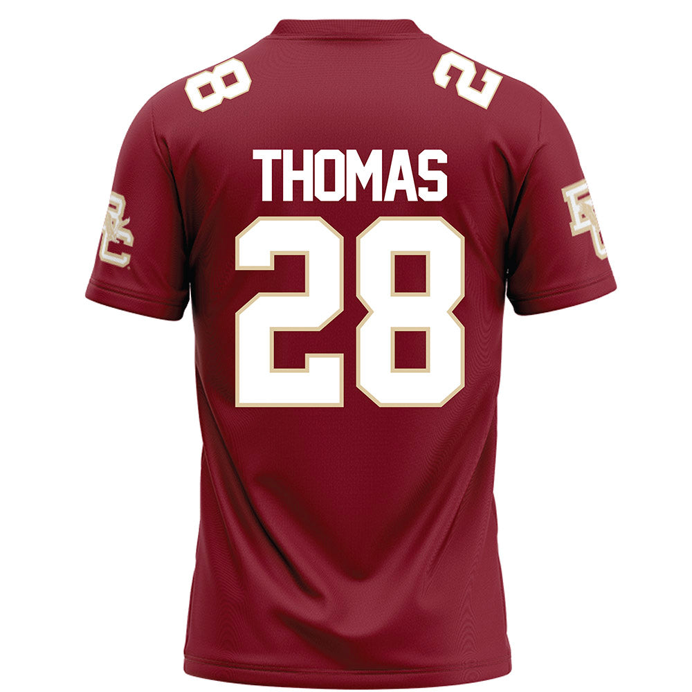 Boston College - NCAA Football : Zacari Thomas - Maroon Football Jersey-1