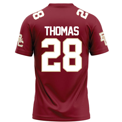 Boston College - NCAA Football : Zacari Thomas - Maroon Football Jersey-1