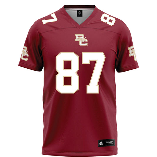 Boston College - NCAA Football : Cameron Kossmann - Maroon Football Jersey-0