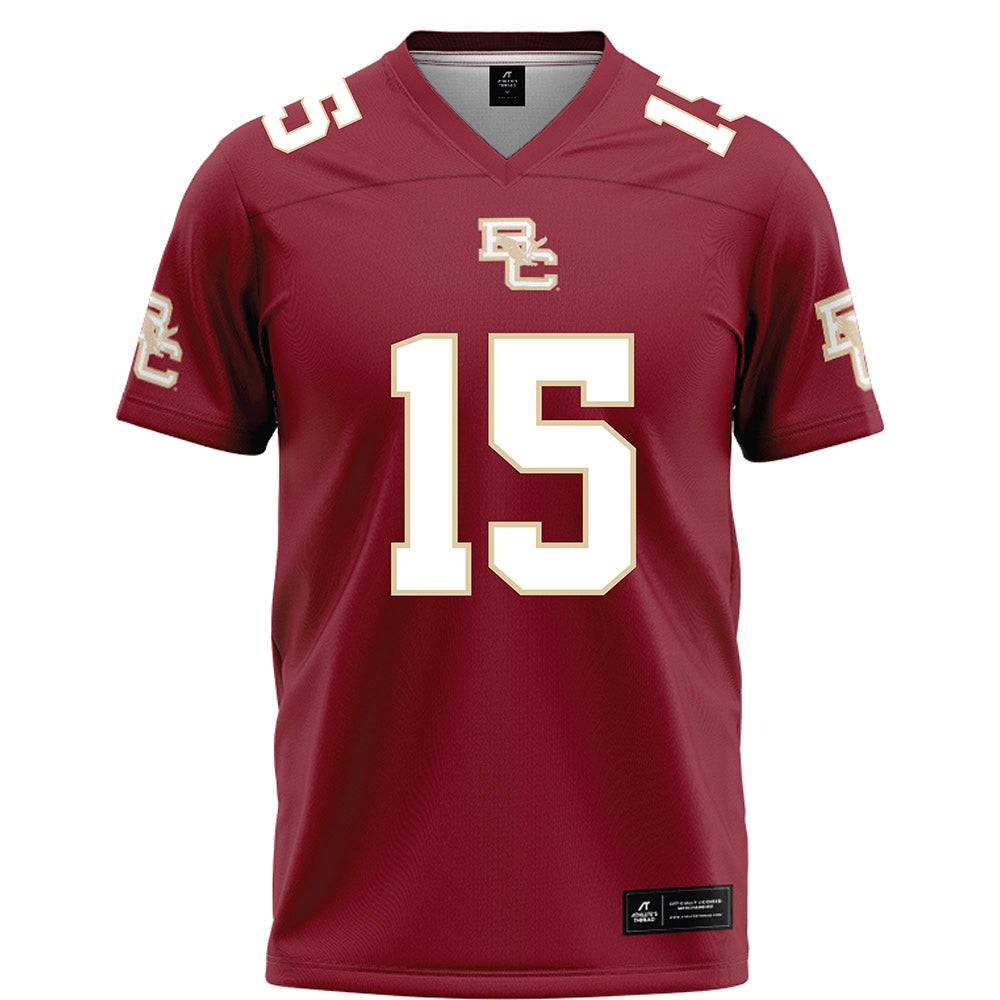 Boston College - NCAA Football : Chandler Jordan - Maroon Football Jersey-0
