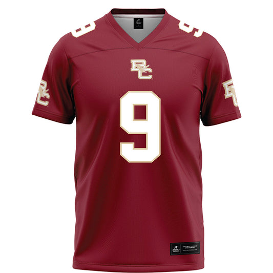 Boston College - NCAA Football : Landon Wright - Maroon Football Jersey-0