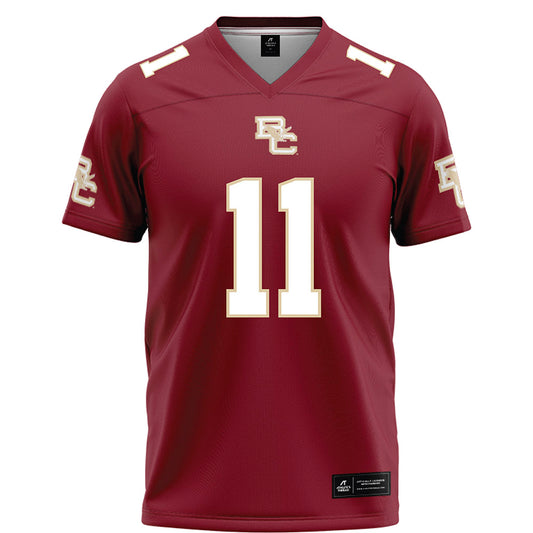 Boston College - NCAA Football : Landon Wright - Maroon Football Jersey-0