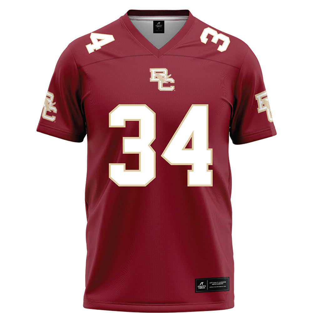 Boston College - NCAA Football : Duke Brennan - Maroon Football Jersey-0
