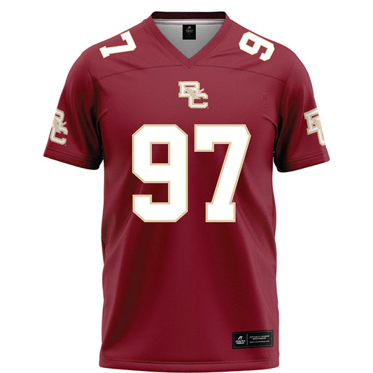Boston College - NCAA Football : Chuck Nnaeto - Maroon Football Jersey-0