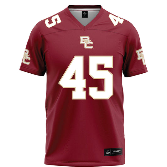 Boston College - NCAA Football : Max Tejpaul - Maroon Football Jersey-0