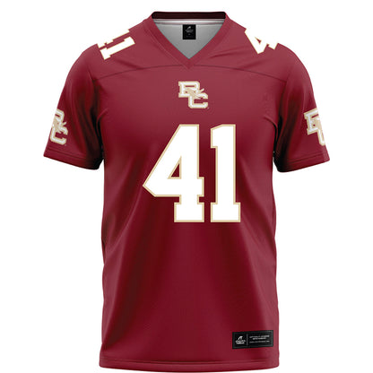 Boston College - NCAA Football : Favor Bate - Maroon Football Jersey-0