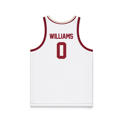 Boston College - NCAA Men's Basketball : Money Williams - White Basketball Jersey-1