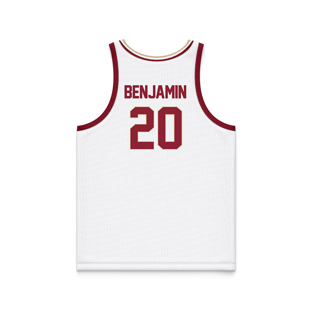 Boston College - NCAA Men's Basketball : Brandon Benjamin - White Basketball Jersey-1