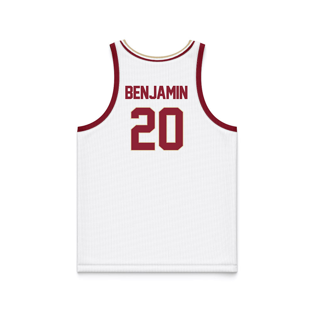 Boston College - NCAA Men's Basketball : Brandon Benjamin - White Basketball Jersey-1