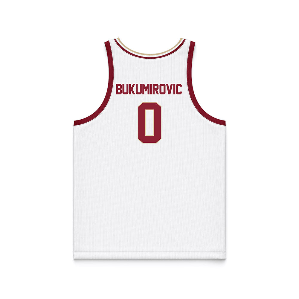 Boston College - NCAA Men's Basketball : Andrija Bukumirovic - White Basketball Jersey-1