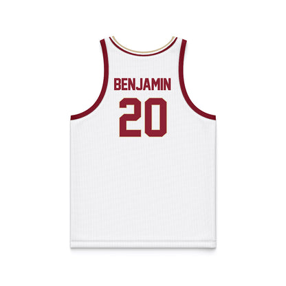Boston College - NCAA Men's Basketball : Brandon Benjamin - White Basketball Jersey-1