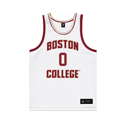Boston College - NCAA Men's Basketball : Andrija Bukumirovic - White Basketball Jersey-0