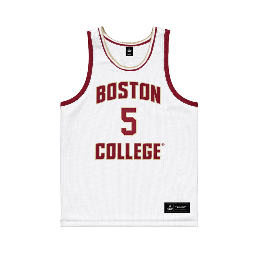Boston College - NCAA Men's Basketball : Armoni Zeigler - White Basketball Jersey-0
