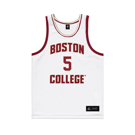 Boston College - NCAA Men's Basketball : Armoni Zeigler - White Basketball Jersey-0