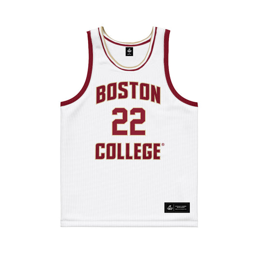 Boston College - NCAA Men's Basketball : Jack Bailey - White Basketball Jersey-0