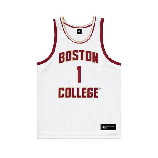 Boston College - NCAA Men's Basketball : Andrija Bukumirovic - White Basketball Jersey-0
