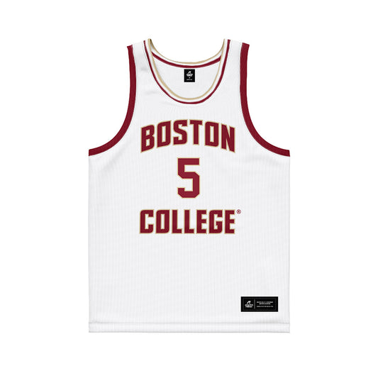 Boston College - NCAA Men's Basketball : Armoni Zeigler - White Basketball Jersey-0