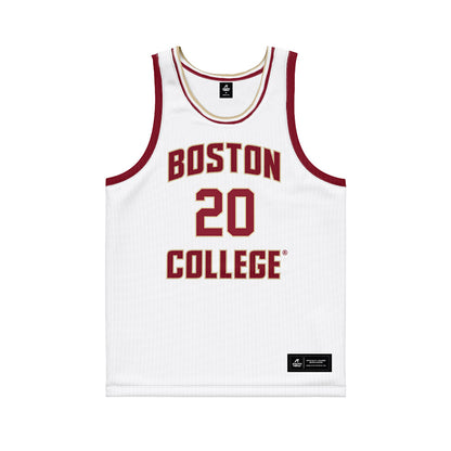 Boston College - NCAA Men's Basketball : Brandon Benjamin - White Basketball Jersey-0
