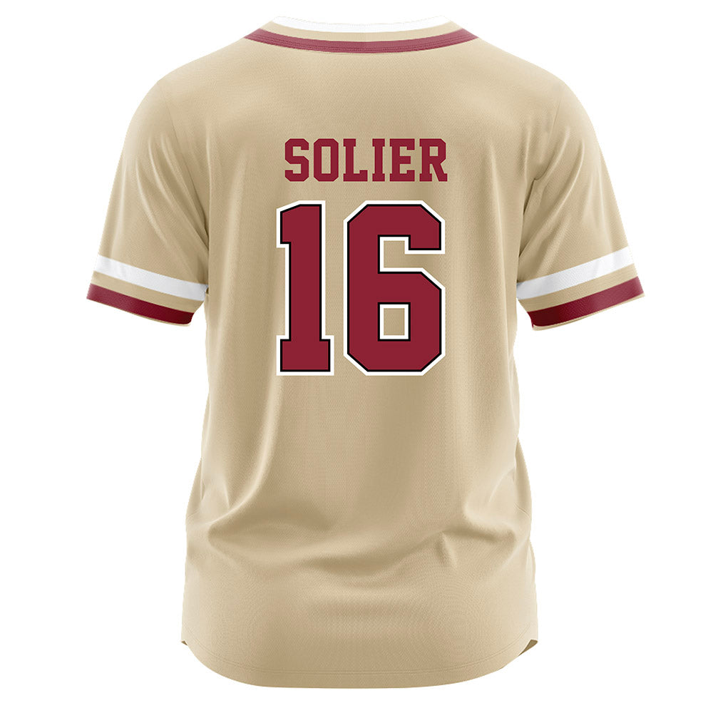Boston College - NCAA Baseball : Julio Solier - Gold Jersey-1