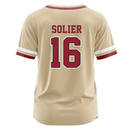 Boston College - NCAA Baseball : Julio Solier - Gold Jersey-1