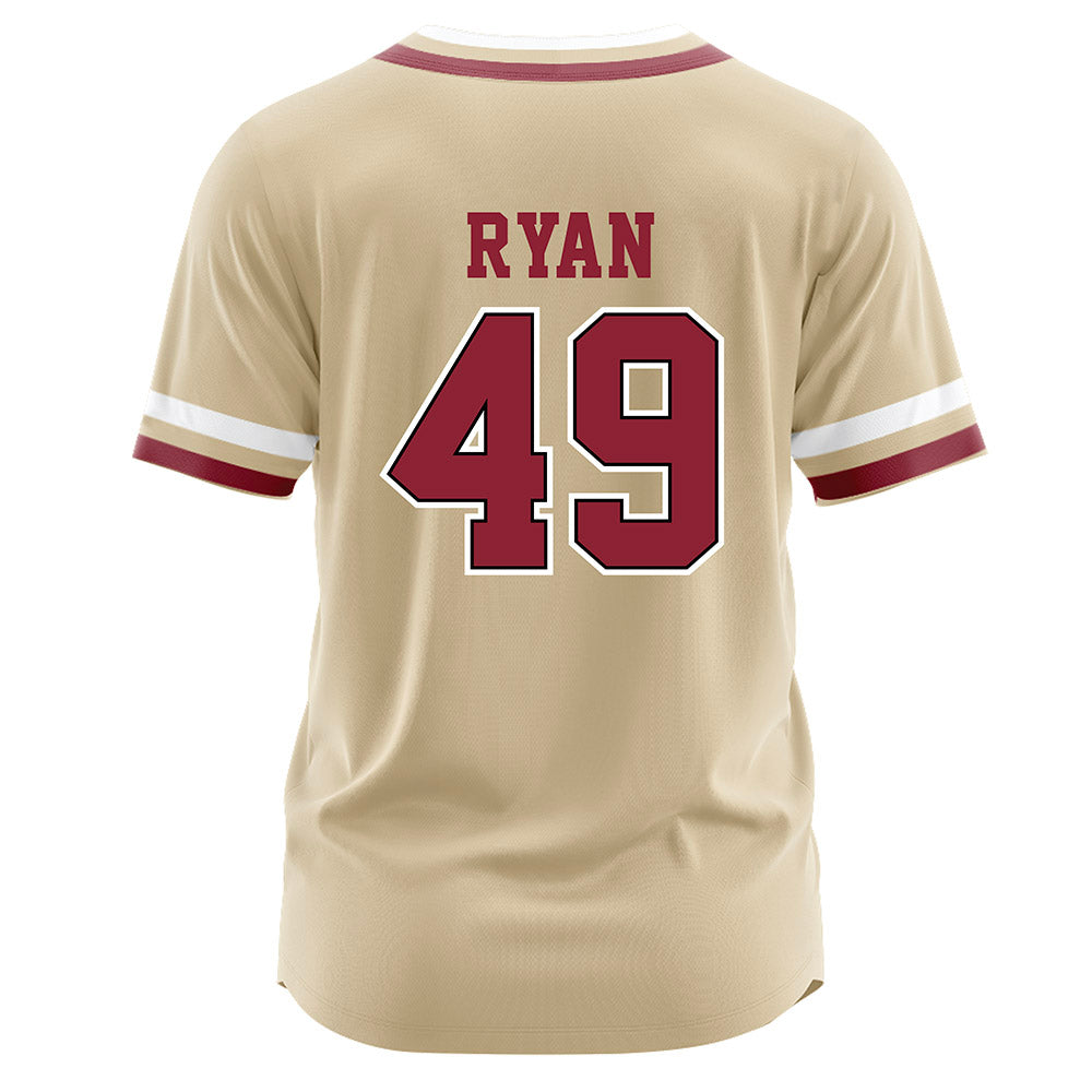 Boston College - NCAA Baseball : Brayden Ryan - Gold Jersey-1