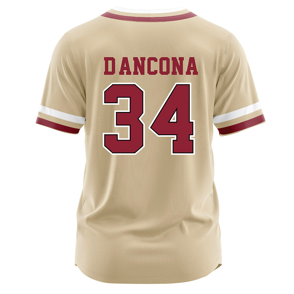 Boston College - NCAA Baseball : Luke D'Ancona - Gold Jersey-1