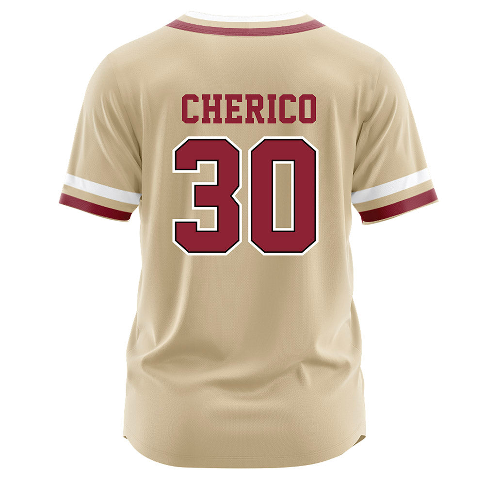 Boston College - NCAA Baseball : Ben Cherico - Gold Jersey-1