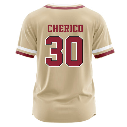Boston College - NCAA Baseball : Ben Cherico - Gold Jersey-1