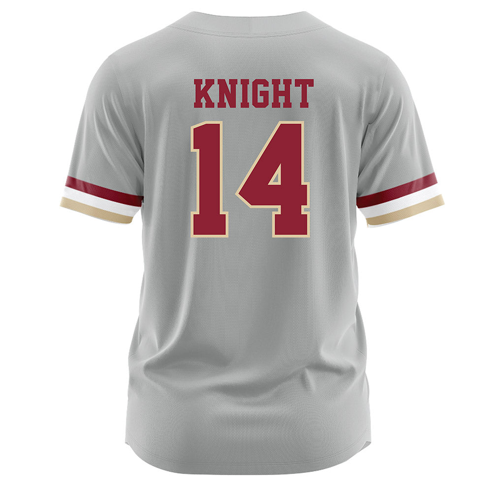 Boston College - NCAA Softball : Emma Knight - Grey Jersey-1